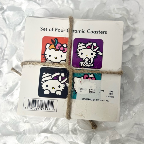 NWT Sanrio Hello Kitty Halloween Ceramic Coasters- 4pk - Picture 3 of 5